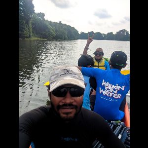 paddling the canoe