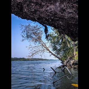 kayakers taking break