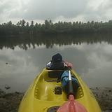 kayaked parked for breakfast