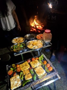 BBQ at kayakers camp