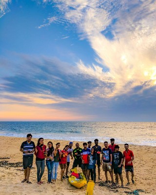 sunset group photo
